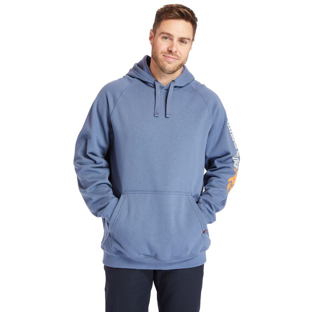 Timberland Φουτερ Ανδρικα Μπλε - Pro® Big & Tall Hood Honcho Sport Hoodie - Greece 8310769-SC